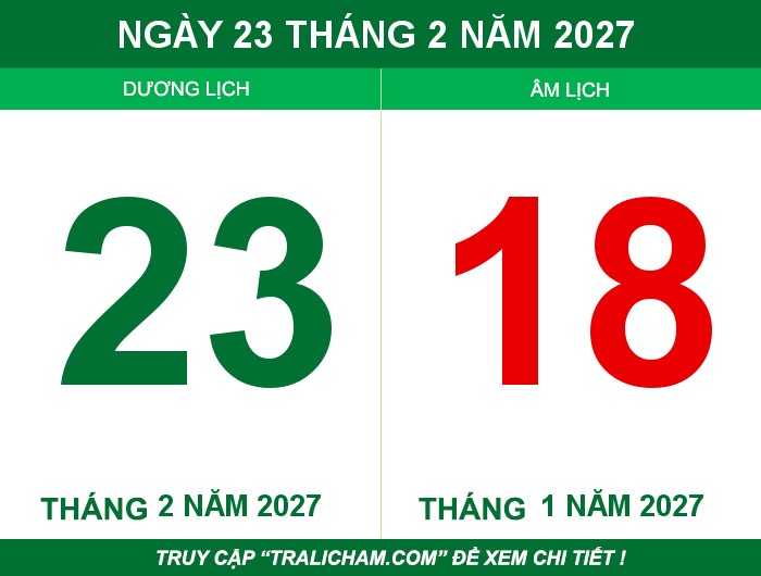 Ngày 23 tháng 2 năm 2027