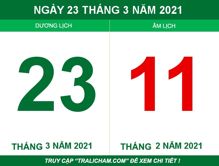 Ngày 23 tháng 3 năm 2021
