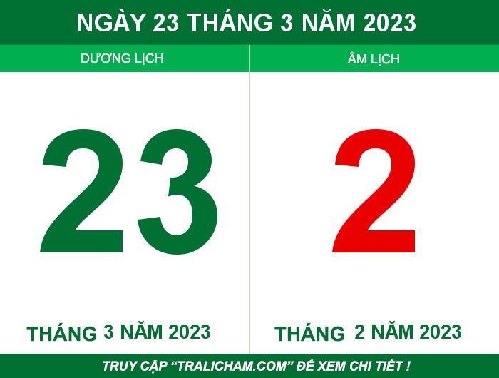 Ngày 23 tháng 3 năm 2023