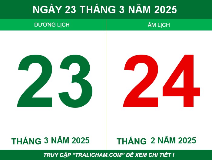 Ngày 23 tháng 3 năm 2025