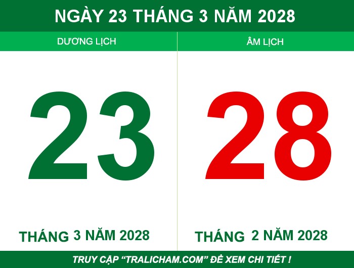 Ngày 23 tháng 3 năm 2028
