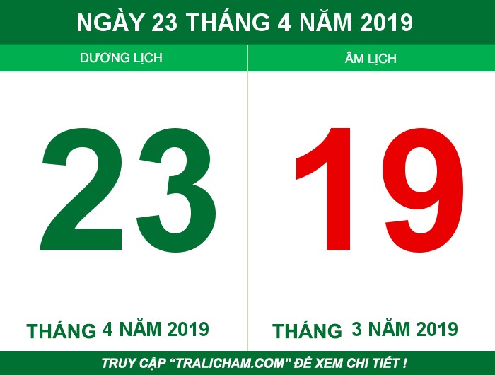 Ngày 23 tháng 4 năm 2019