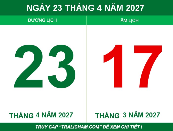 Ngày 23 tháng 4 năm 2027