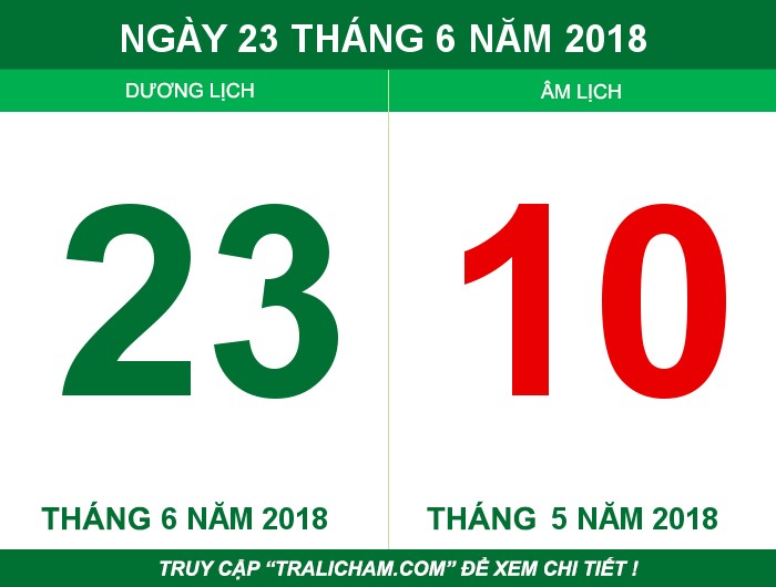 Ngày 23 tháng 6 năm 2018