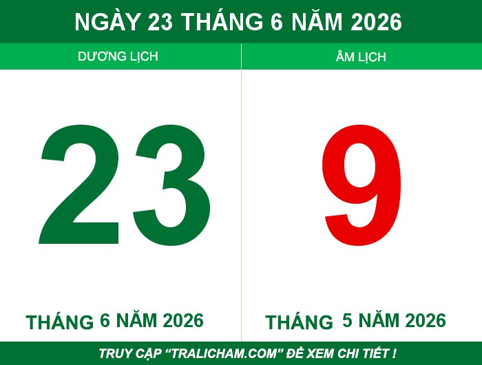 Ngày 23 tháng 6 năm 2026