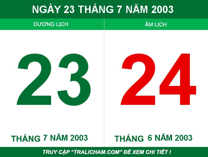 Ngày 23 tháng 7 năm 2003