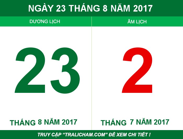 Ngày 23 tháng 8 năm 2017