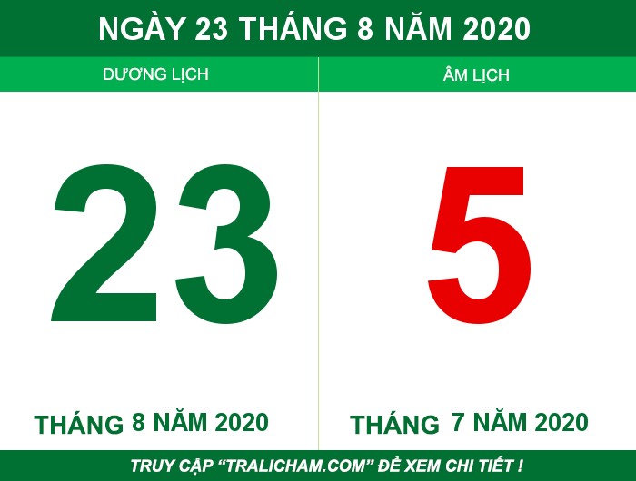 Ngày 23 tháng 8 năm 2020