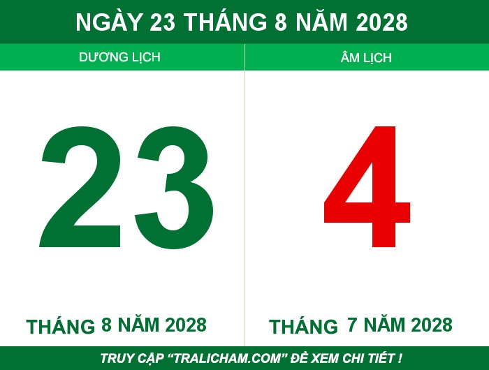 Ngày 23 tháng 8 năm 2028