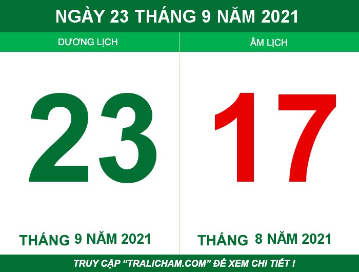 Ngày 23 tháng 9 năm 2021