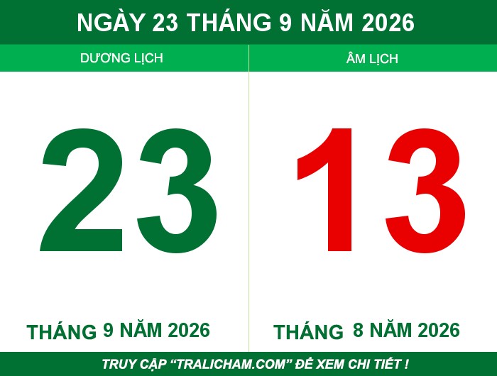 Ngày 23 tháng 9 năm 2026