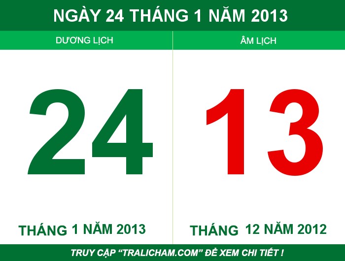 Ngày 24 tháng 1 năm 2013