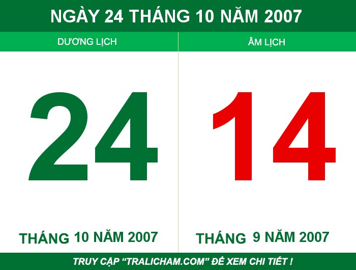 Ngày 24 tháng 10 năm 2007