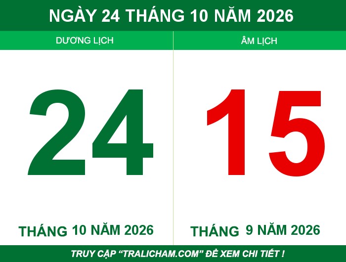 Ngày 24 tháng 10 năm 2026