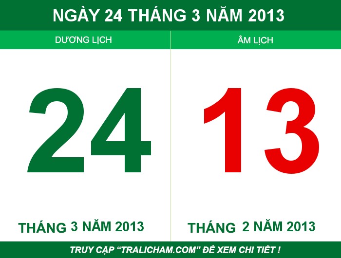 Ngày 24 tháng 3 năm 2013