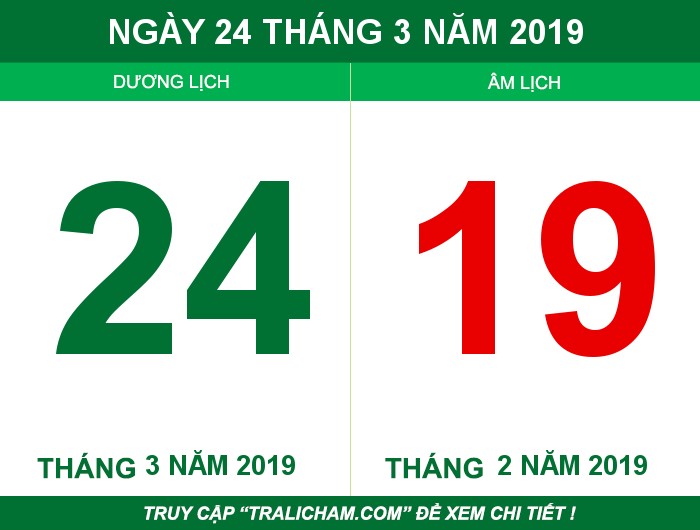 Ngày 24 tháng 3 năm 2019