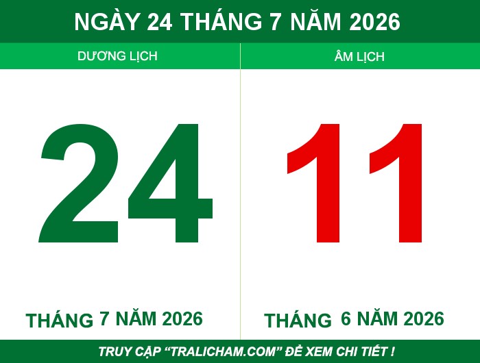 Ngày 24 tháng 7 năm 2026