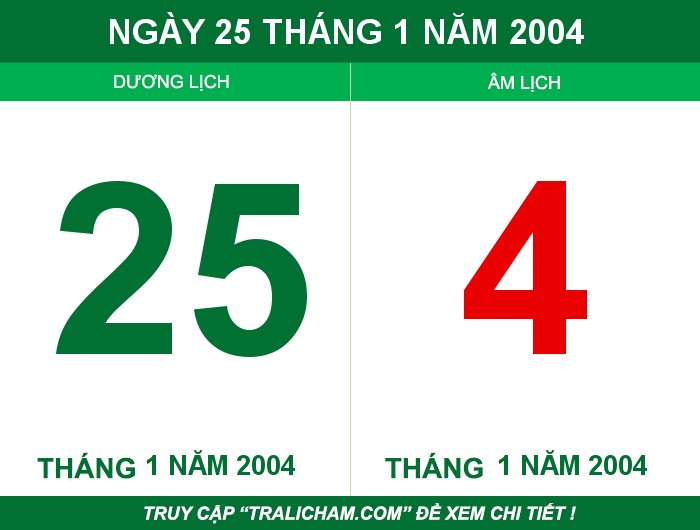 Ngày 25 tháng 1 năm 2004