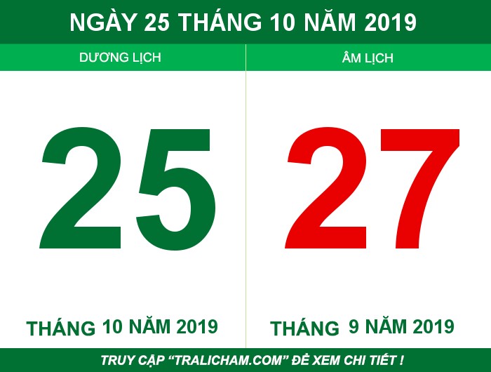 Ngày 25 tháng 10 năm 2019