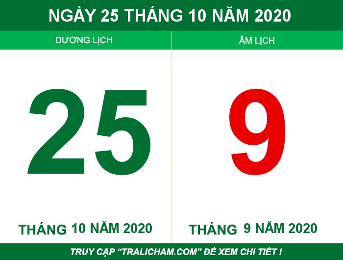 Ngày 25 tháng 10 năm 2020