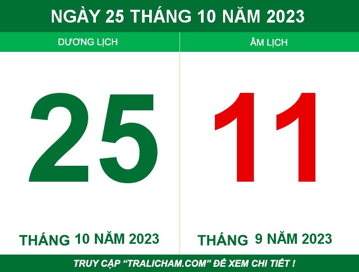 Ngày 25 tháng 10 năm 2023