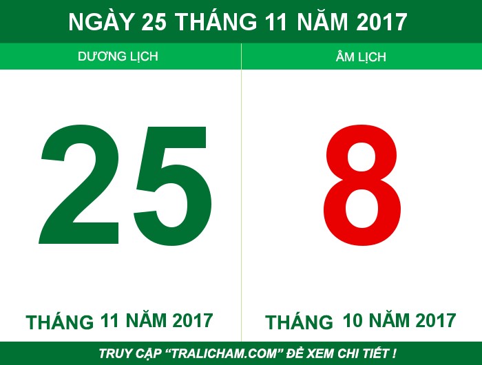 Ngày 25 tháng 11 năm 2017