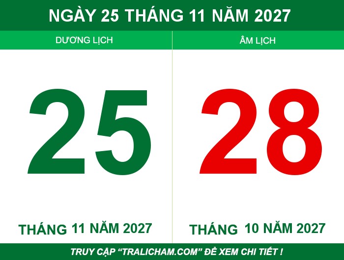 Ngày 25 tháng 11 năm 2027