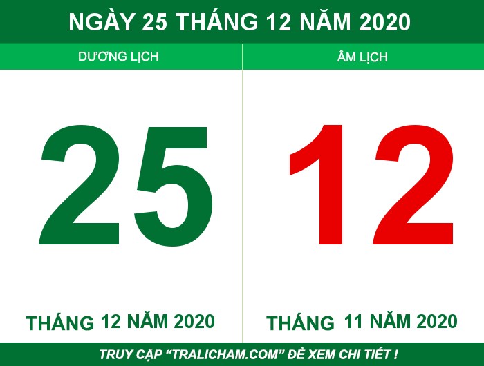 Ngày 25 tháng 12 năm 2020