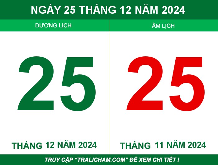 Ngày 25 tháng 12 năm 2024