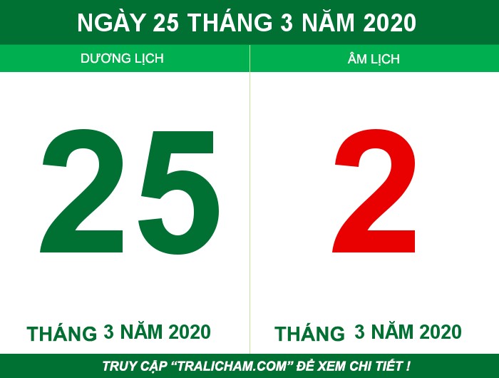 Ngày 25 tháng 3 năm 2020