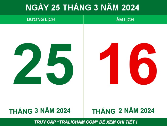 Ngày 25 tháng 3 năm 2024