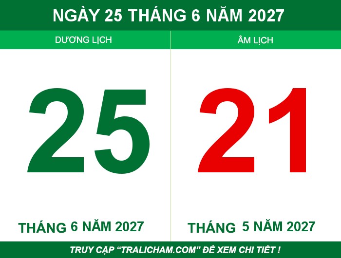 Ngày 25 tháng 6 năm 2027