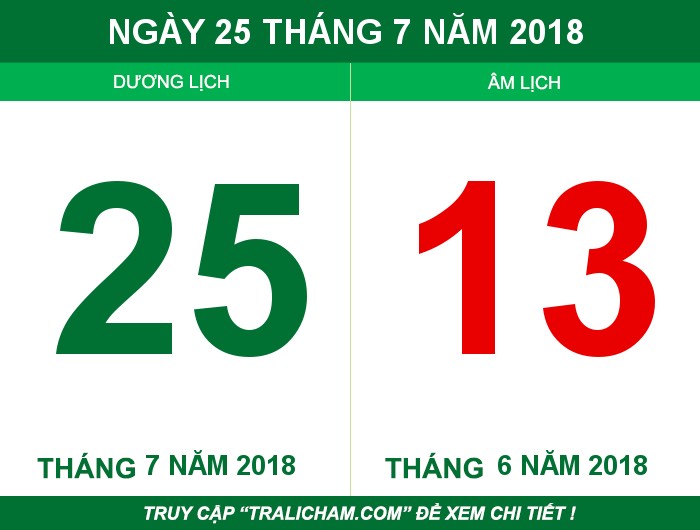Ngày 25 tháng 7 năm 2018