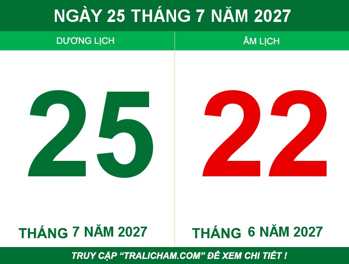 Ngày 25 tháng 7 năm 2027