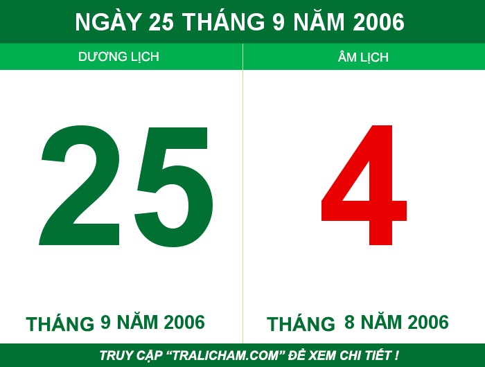 Ngày 25 tháng 9 năm 2006
