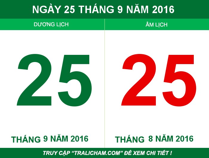 Ngày 25 tháng 9 năm 2016