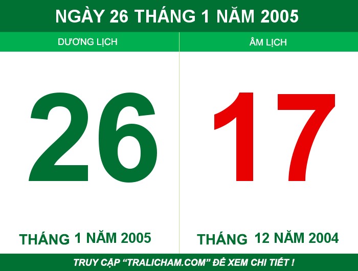 Ngày 26 tháng 1 năm 2005