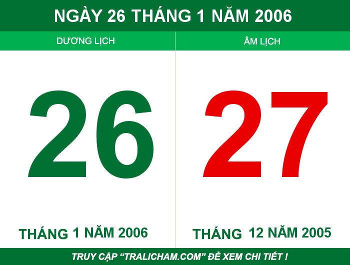 Ngày 26 tháng 1 năm 2006