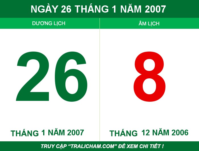 Ngày 26 tháng 1 năm 2007