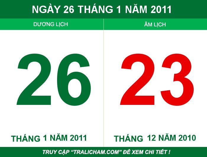 Ngày 26 tháng 1 năm 2011