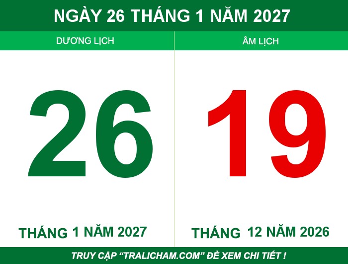 Ngày 26 tháng 1 năm 2027