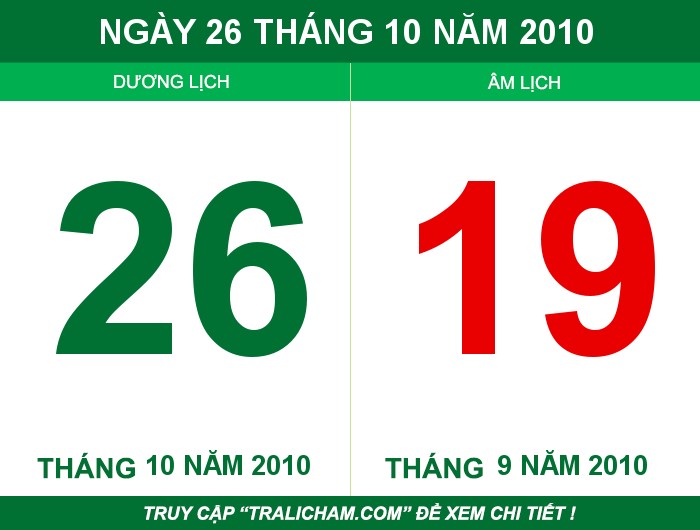 Ngày 26 tháng 10 năm 2010