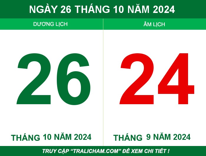 Ngày 26 tháng 10 năm 2024