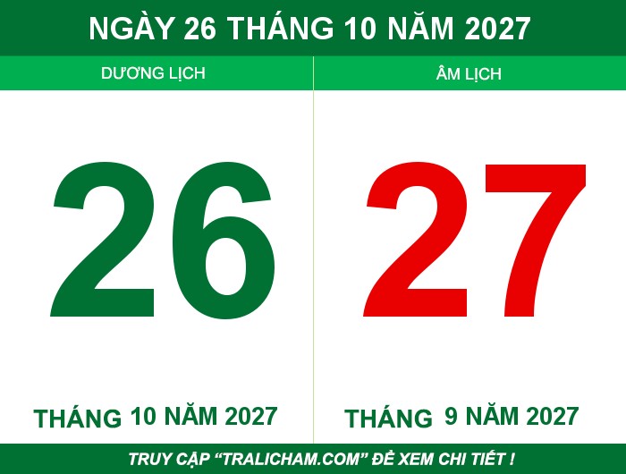 Ngày 26 tháng 10 năm 2027