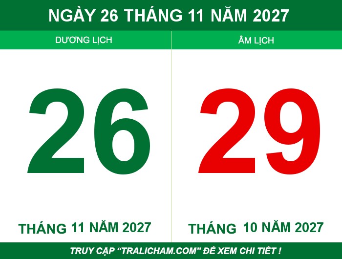 Ngày 26 tháng 11 năm 2027