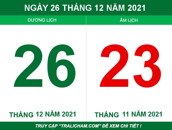 Ngày 26 tháng 12 năm 2021