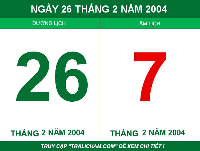 Ngày 26 tháng 2 năm 2004