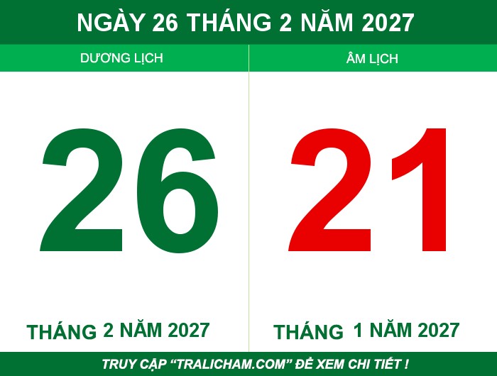 Ngày 26 tháng 2 năm 2027