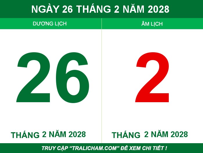 Ngày 26 tháng 2 năm 2028