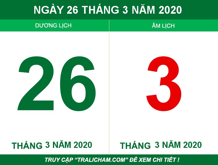 Ngày 26 tháng 3 năm 2020